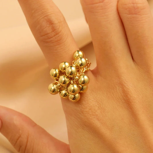 Simple Small Ball Ring for Women Men