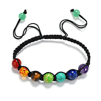 Classic 7 Chakra Natural Stone Beads Bracelet