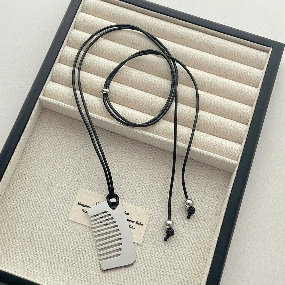 New Personality Comb Pendant Necklace