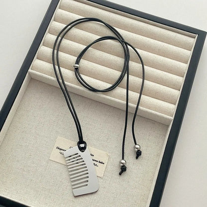 New Personality Comb Pendant Necklace