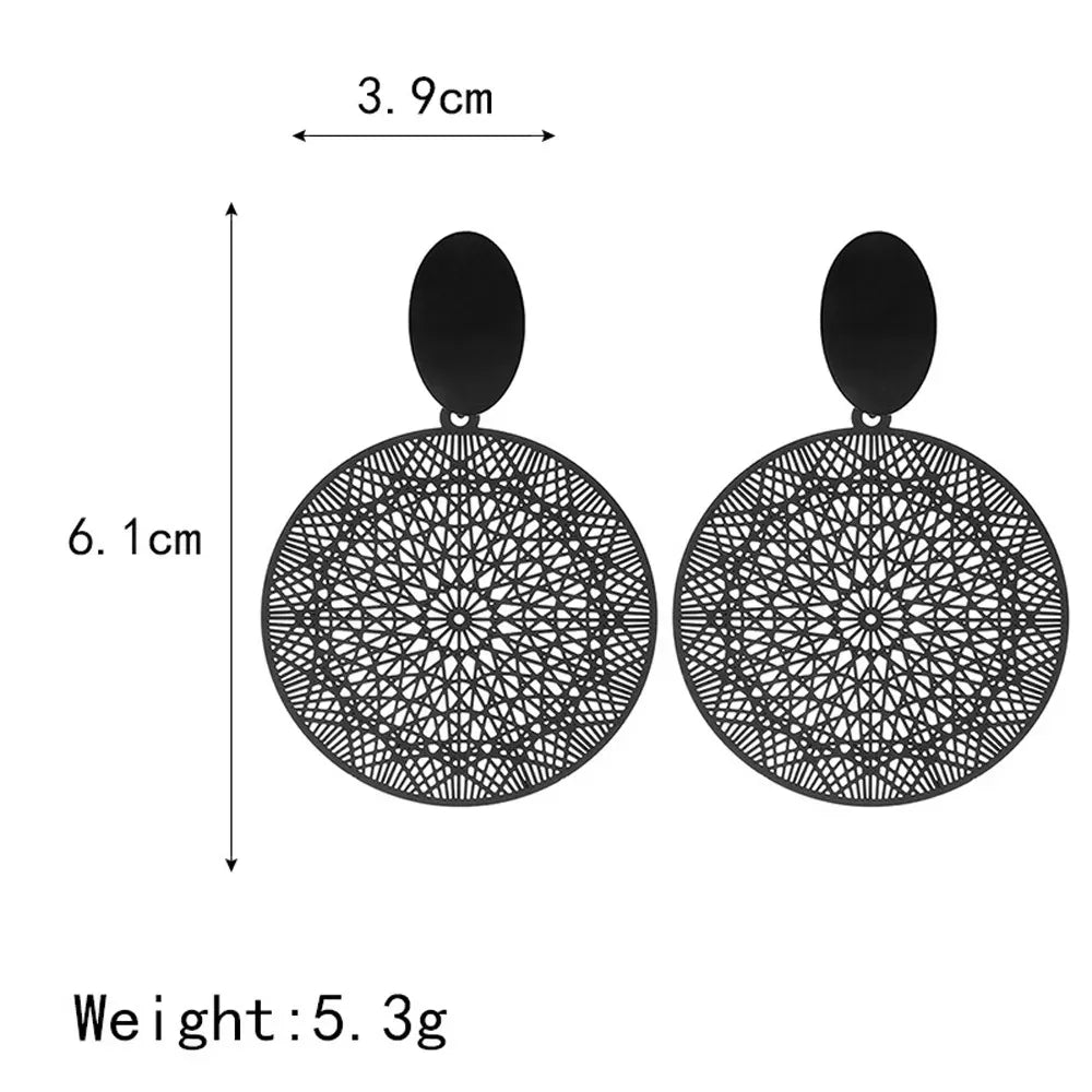 Exaggerated Temperament Personality Color Matching Bump Earrings