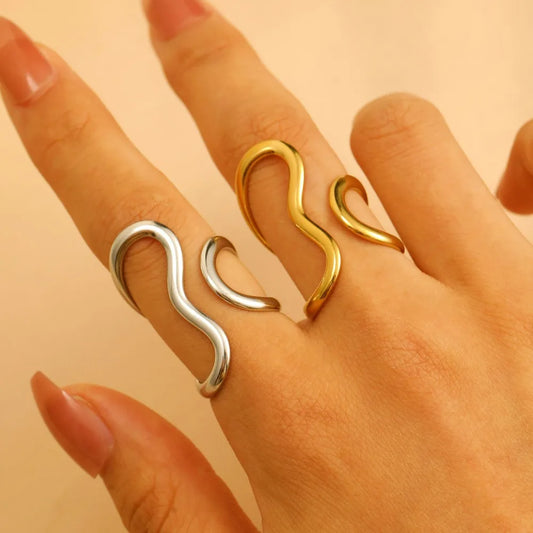 Stainless Steel Gold Color Rings