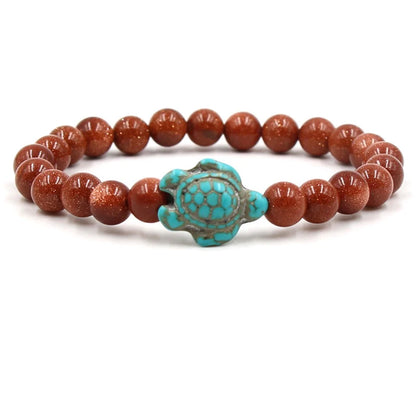 14 Colors Natural Stone Sea Turtle Beads Friendship Bracelets