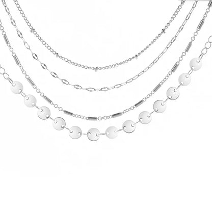 Multilayer Boho Tube Lace Satellite Chain Bracelets Set