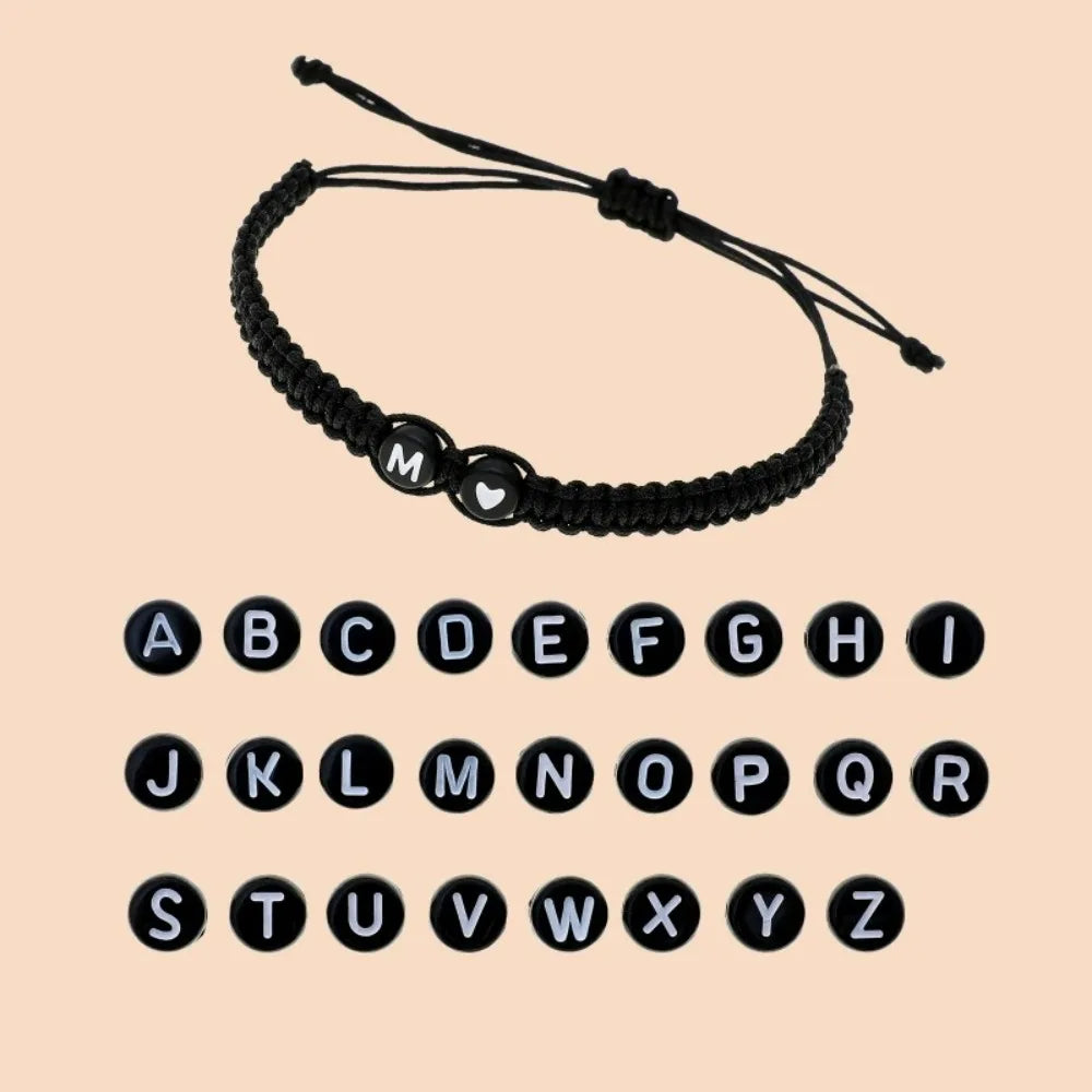 Handmade Adjustable A-Z Name Braided Bracelets