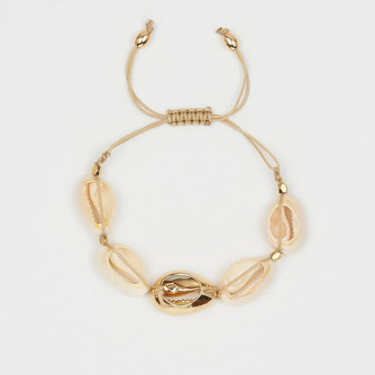Handmade Delicate Cowrie Shell Charm Bracelet