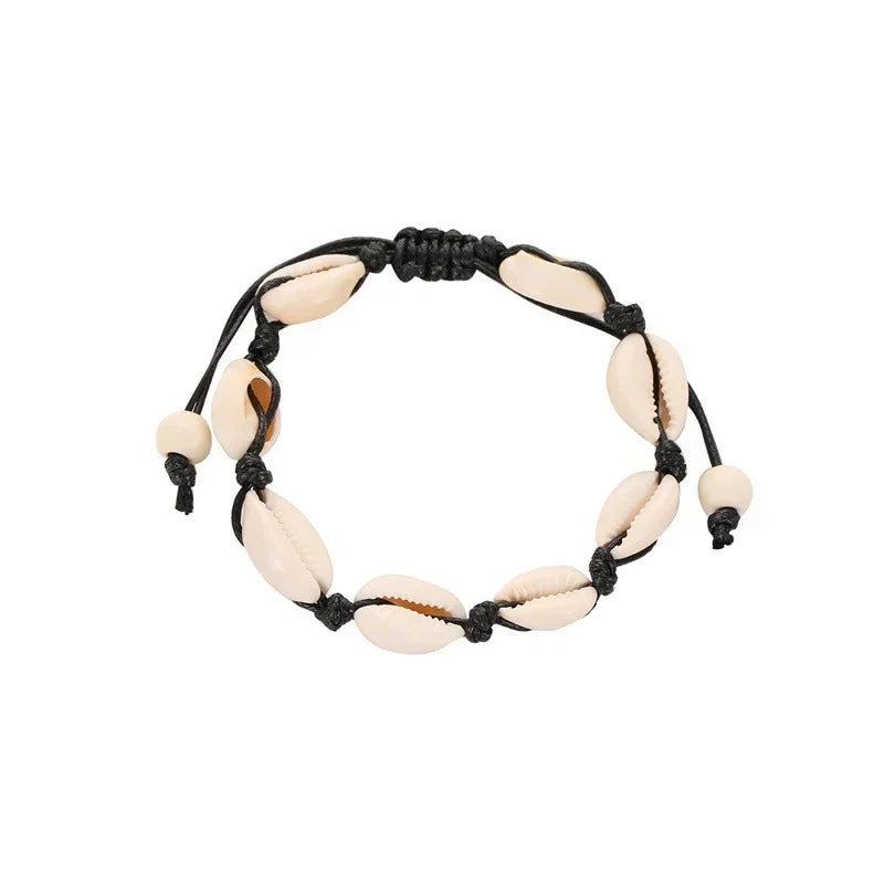 Bohemian Shell Handmade String Rope Charm Bracelets