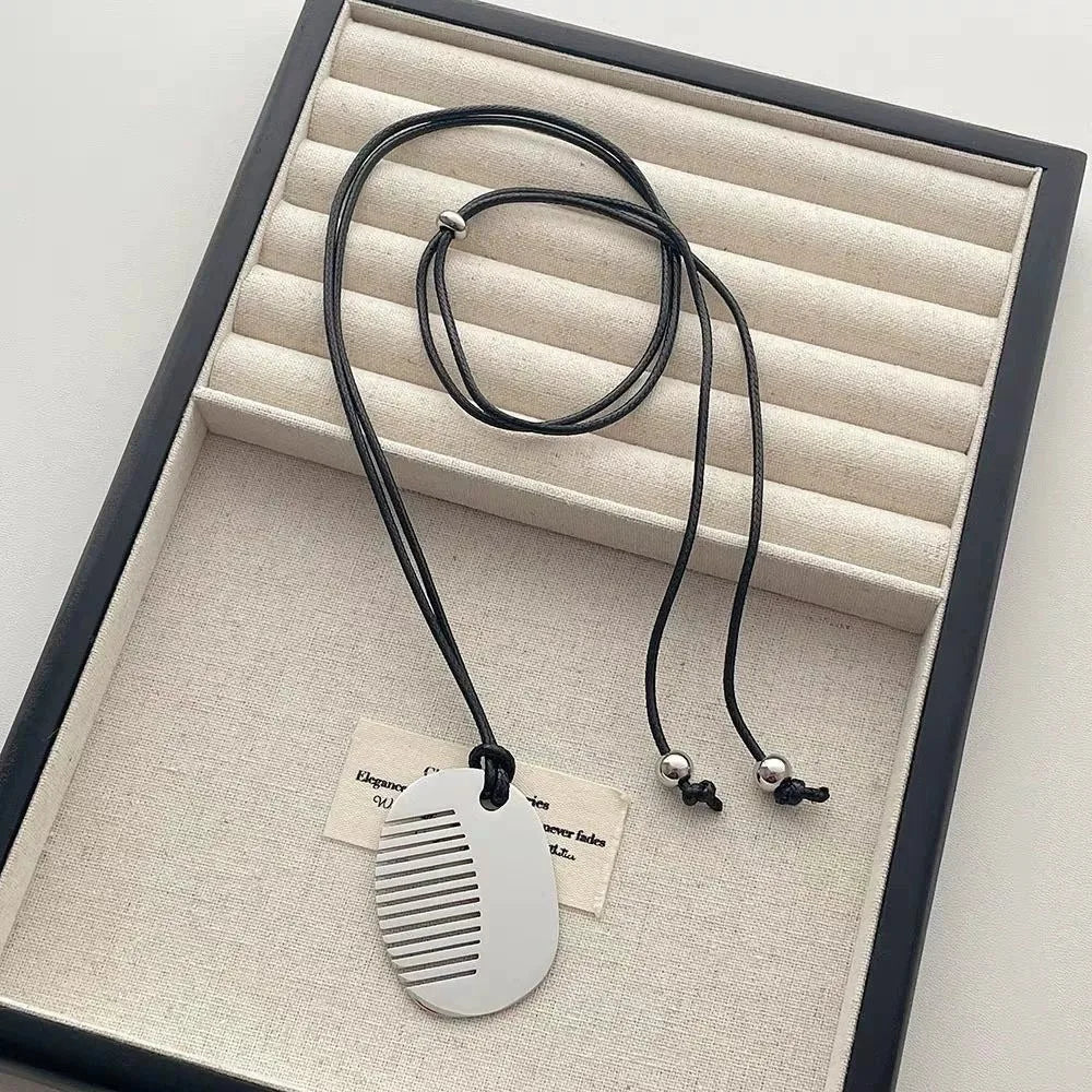 New Personality Comb Pendant Necklace