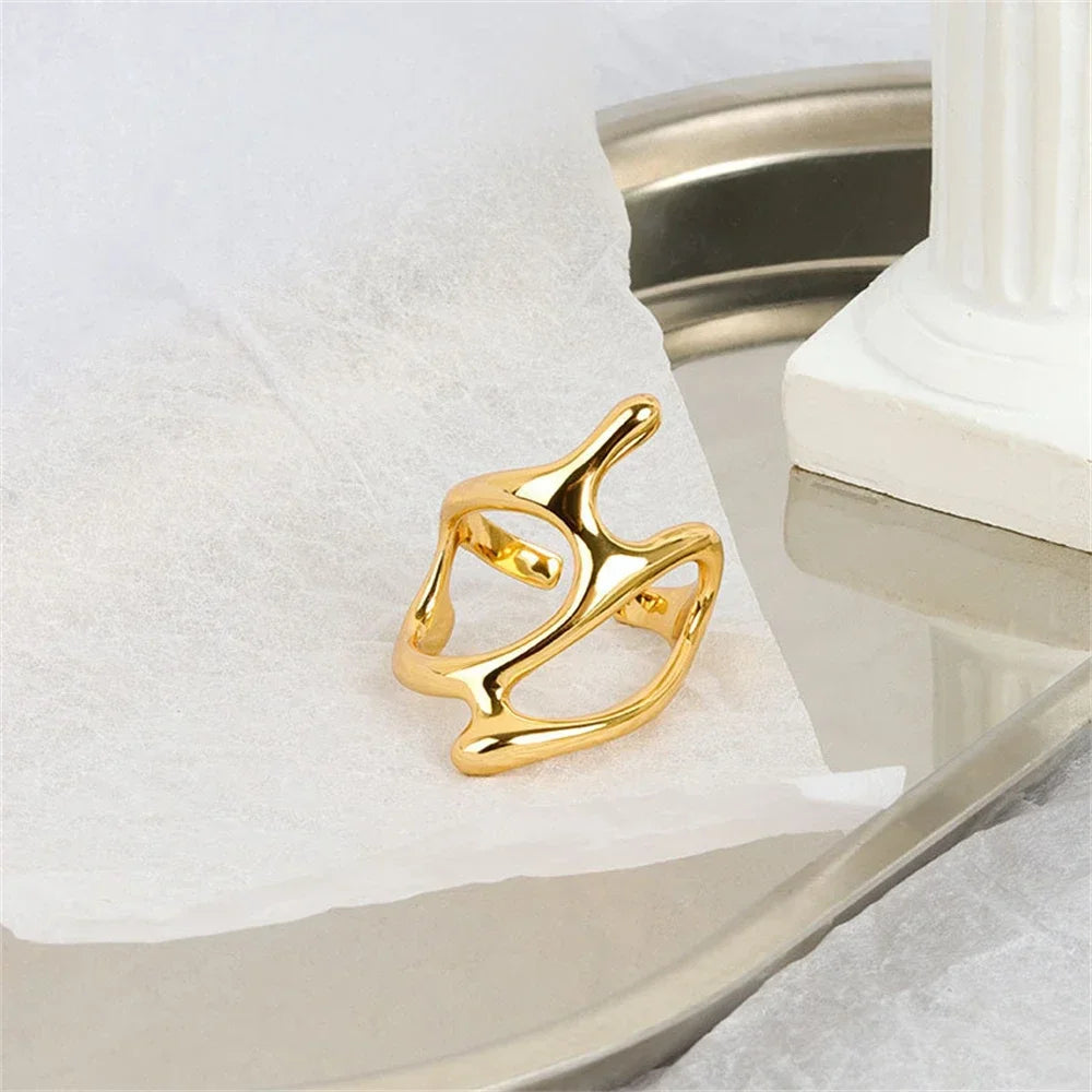 Vintage Elegant Irregular Adjustable Rings