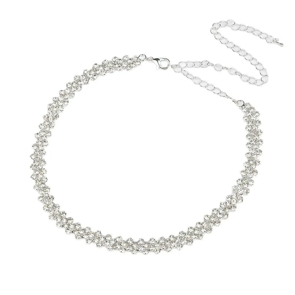 Luxury Shiny Full Rhinestone Necklace