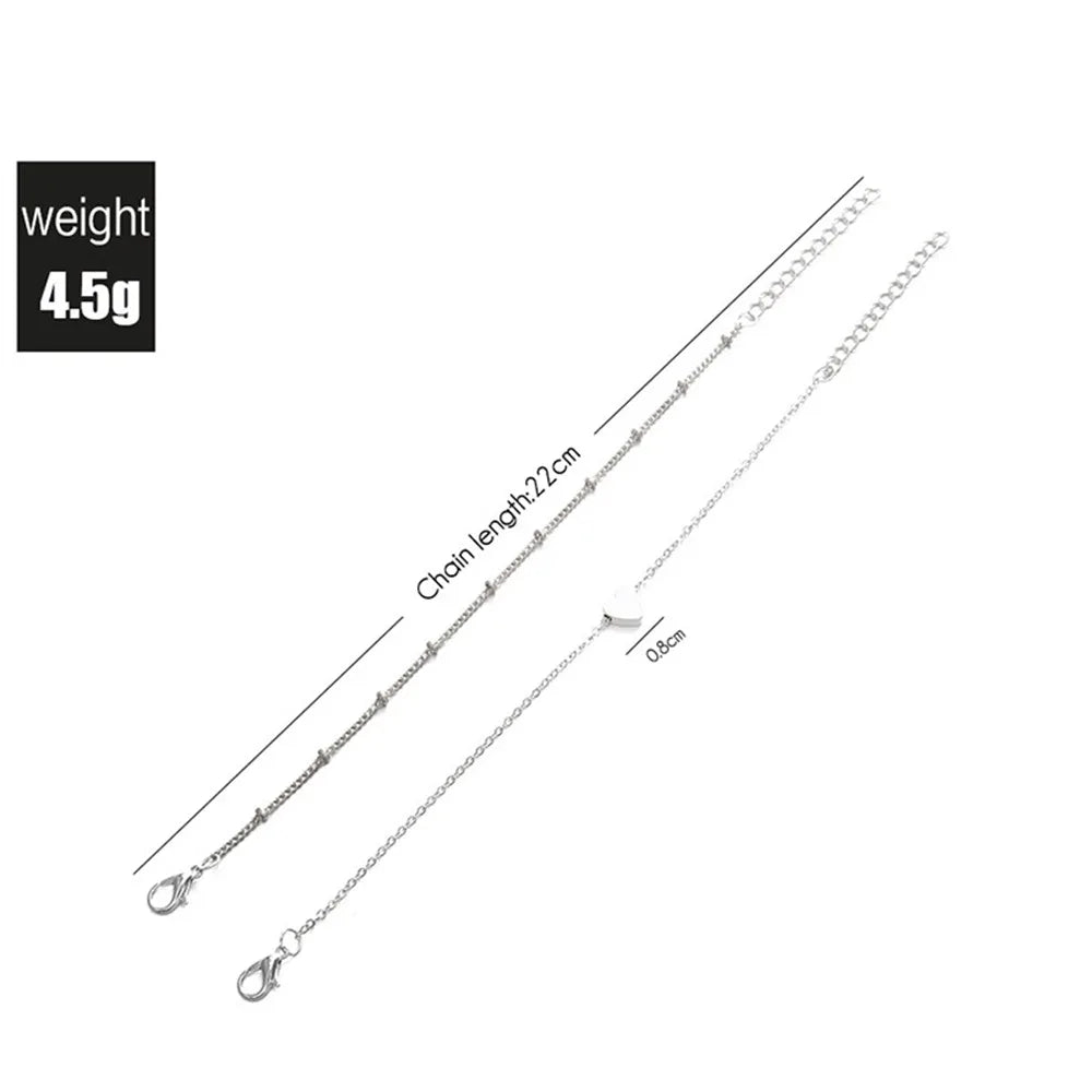 2Pcs Elegant Charm Bracelets Set