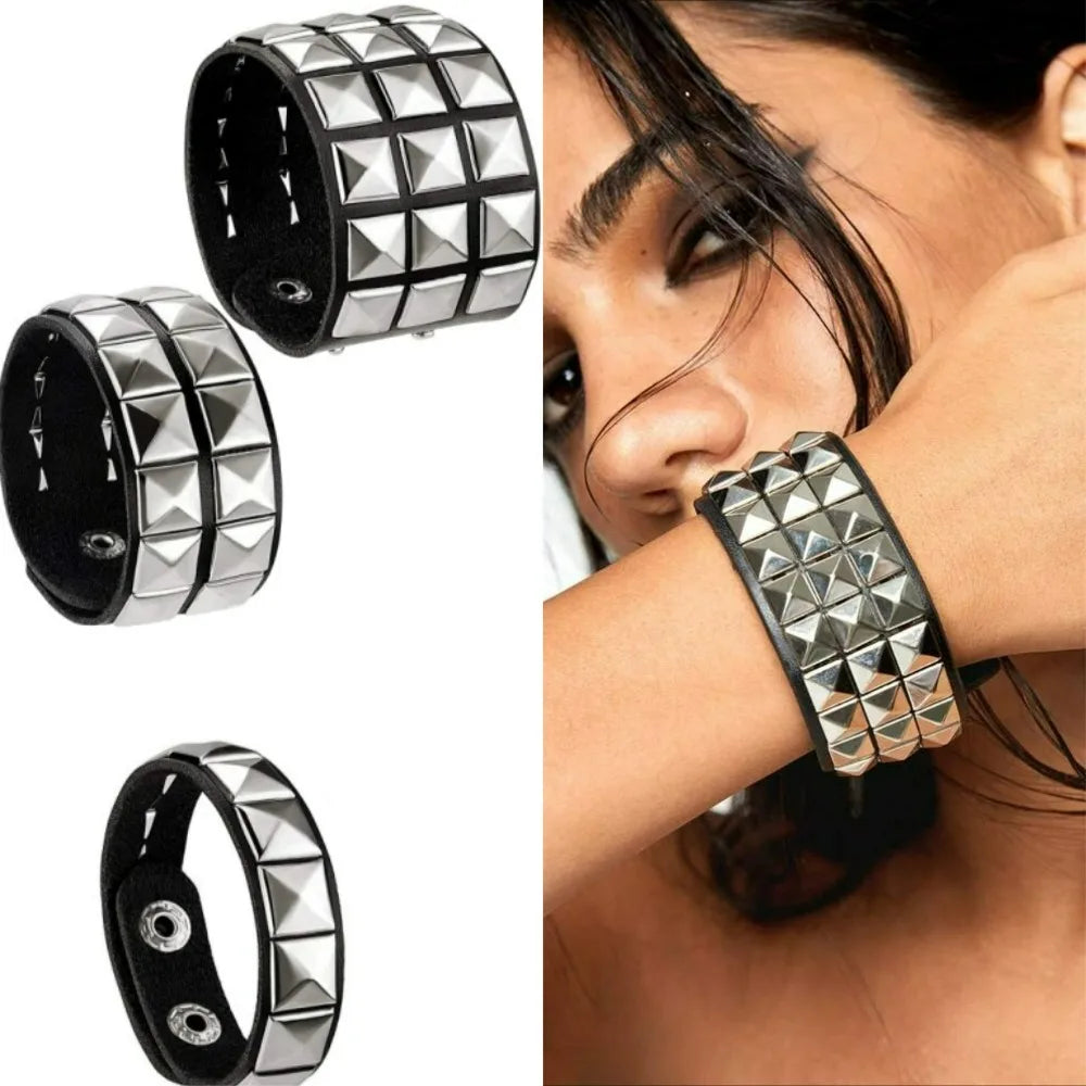 Punk Nail Bracelet Rivets Casual Couple Bracelet