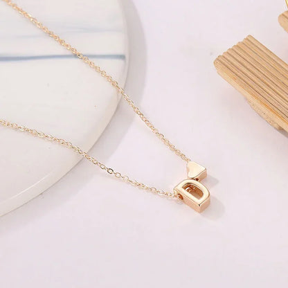 Tiny Heart Dainty Initial Necklace Choker