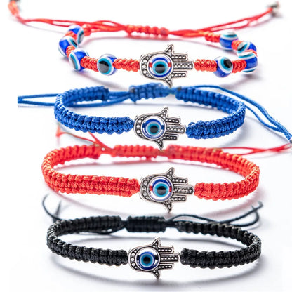 Turkey Evil Eyes Handmade Weave Lucky Red Thread Bracelet