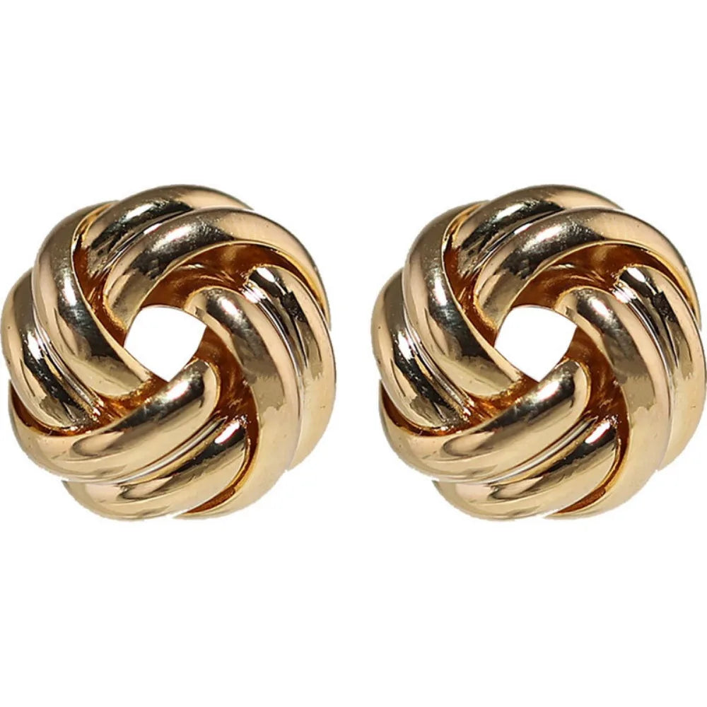 Elegant Style Tiny Metal Stud Earrings