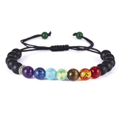 Classic 7 Chakra Natural Stone Beads Bracelet