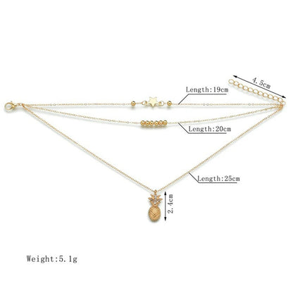 Ankle Chain Pineapple Pendant Anklet