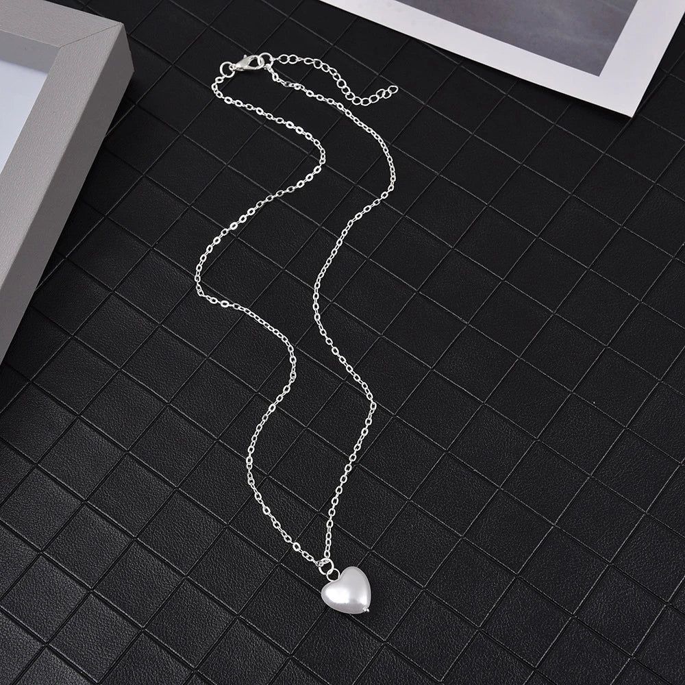 Kpop Pearl lace Gold Color Goth Choker