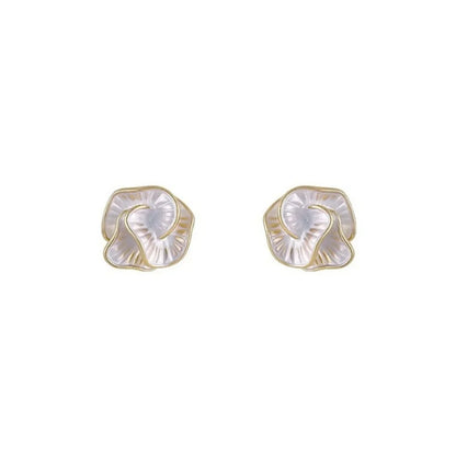 Delicate Camellia Temperament Stud Earring